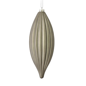 Vickerman M183287M - 8 inch Pewter Matte Finial Christmas Ornament - 4 Pack