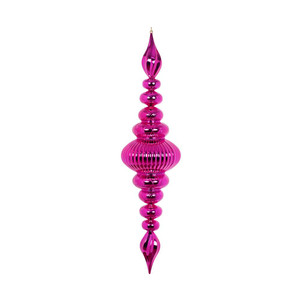 Vickerman M183870 - 41 inch Fuchsia Shiny Finial Christmas Ornament