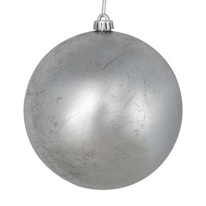 Vickerman N186207 4" Silver Foil Finish Ball 6/Bag