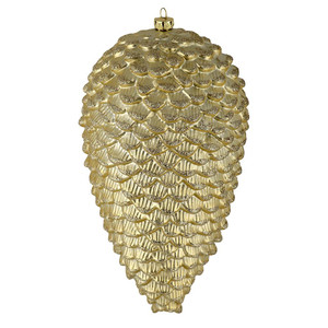 Vickerman N187238D 7" Champagne Matte Glitter Pinecone 4/Bg