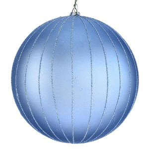 Vickerman MT211929D 6" Periwinkle Matte Glitter Ball 2/bag