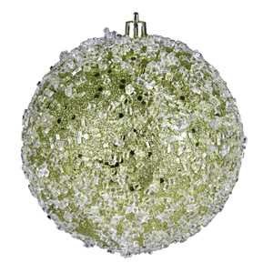Vickerman N190473D - 8 inch Lime Ball Christmas Ornament