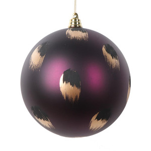 Vickerman MT220926 4.75" Plum Brush Strokes Ball 4/Bag