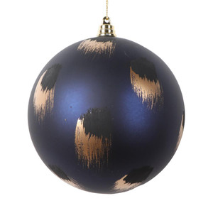 Vickerman MT220931 - 4.75 inch Midnight Blue Matte Ball Christmas Ornament - 4 Pack