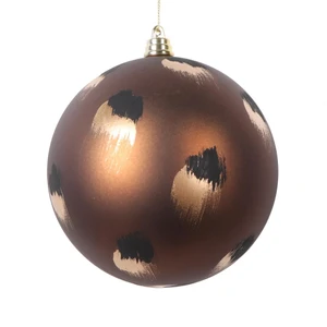 Vickerman MT220976 - 4.75 inch Mocha Matte Ball Christmas Ornament - 4 Pack
