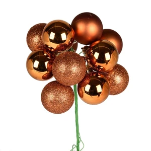 Vickerman N192588 - 12 inch Copper 4-Finish Ball Christmas Ornament - 4 Pack