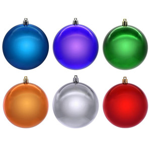 Vickerman N220165 - 2.4 inch Multi-Color 4-Finish Ball Christmas Ornament - 18 Pack