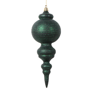 Vickerman MT224574 10" Matte Midnight Green Finial 2/bag