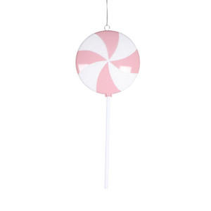 Vickerman MT226779 9" Pastel Pink Flat Lollipop 6/Bag