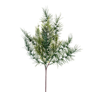 Vickerman FJ214402 - 18 in. Green Mixed Fern Cedar Artificial Spray - 6 Pack