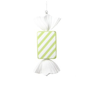 Vickerman MT228173 18.5" Lime Rectangle Stripe Candy