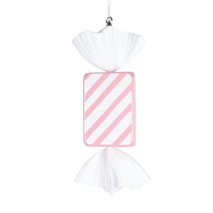 Vickerman MT228179 - 18.5 inch Pastel Pink Candy Christmas Ornament