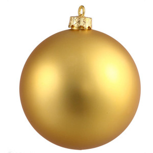 Vickerman N590708DMV 2.75" Gold Matte Ball UV Drilled 12/Bag
