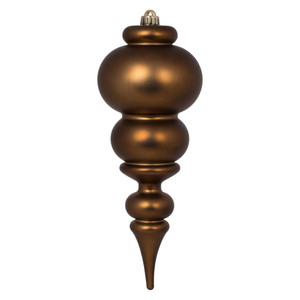 Vickerman N150676DMV 14" Mocha Matte Finial UV Drilled