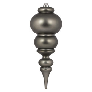 Vickerman N150687DMV 14" Pewter Matte Finial UV Drilled