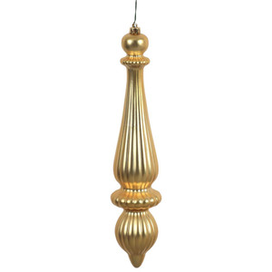 Vickerman N150808DMV 14" Gold Matte Finial Drop UV Dril 2/Bg