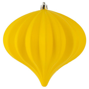 Vickerman N151278DMV 5.7" Yellow Matte Onion UV Drilled 3/Bag
