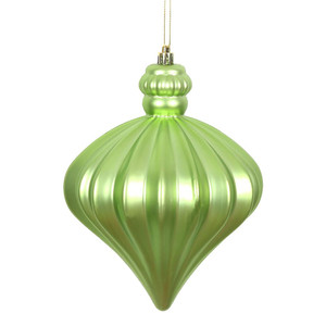 Vickerman N175854D - 6 inch Celadon Matte Onion Christmas Ornament - 4 Pack