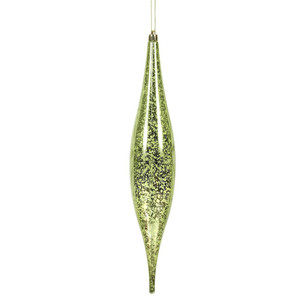 Vickerman N176654 - 13 inch Celadon Mercury Teardrop Christmas Ornament - 2 Pack