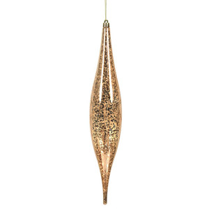 Vickerman N176658 13" Rose Gold Mercury Rain Drop 2/Bg