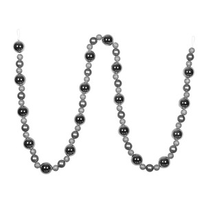  Vickerman N181707 9ft Silver Assorted Ball Garland 