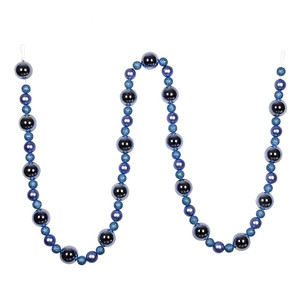 Vickerman N181729 - 9 ft Periwinkle Ball Christmas Garland - Unlit