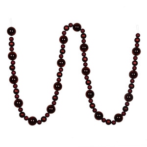 Vickerman N181765 - 9 ft Burgundy Ball Christmas Garland - Unlit
