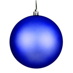 Vickerman N591229DMV - 4.75 inch Periwinkle Matte Ball Outdoor Christmas Ornament - 4 Pack