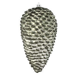 Vickerman N187323D 10" Wrought Iron Matte Glitt Pinecone 2/