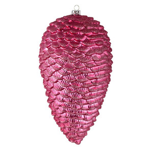  Vickerman N187345D 10" Mauve Matte Glitter Pinecone 2/Box 