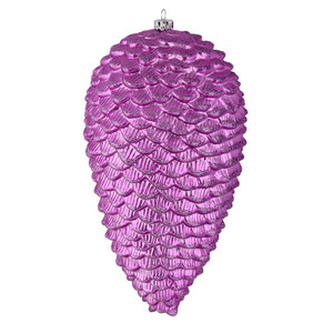 Vickerman N187369D 10" Orchid Matte Glitter Pinecone 2/Box
