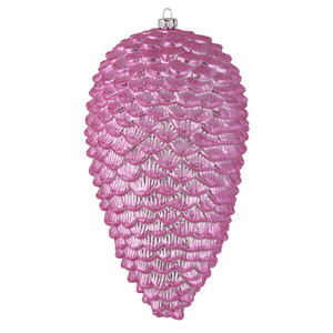 Vickerman N187379D 10" Pink Matte Glitter Pinecone 2/Box