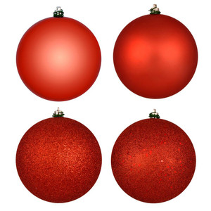  Vickerman N591239A 4.75" Bittersweet 4 Fin Ball Asst 4/Box 