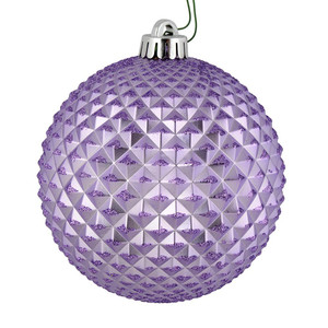 Vickerman N188586D 4" Lavender Durian Glitter Ball 6/Bag