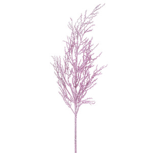 Vickerman L162445 - 28 in. Mauve Glitter Wild Huck Artificial Spray - 6 Pack