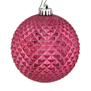 Vickerman N188745D 6" Mauve Durian Glitt Ball Orn Drill 4Bg