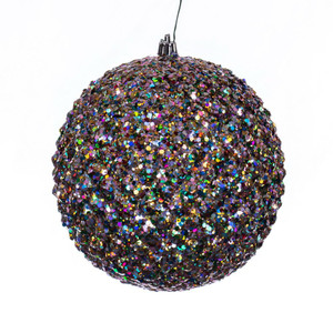 Vickerman N188799DQ - 6 inch Multi-Color Sequin Ball Christmas Ornament - 4 Pack