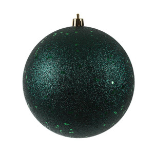 Vickerman N591274DQ - 4.75 inch Midnight Green Sequin Ball Christmas Ornament - 4 Pack