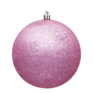 Vickerman N591279DQ 4.75" Pink Sequin Ball Drilled 4/Bag