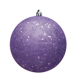 Vickerman N591286DQ 4.75" Lavender Sequin Ball Drilled 4/Bag