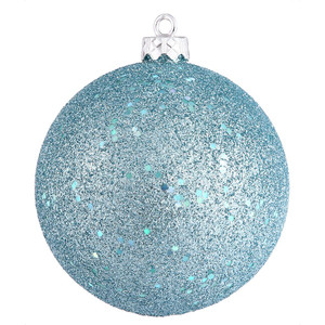 Vickerman N592032DQ - 8 inch Baby Blue Sequin Ball Christmas Ornament
