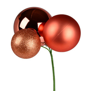 Vickerman N193271 18" Coral Ornament Pick 2/Bg