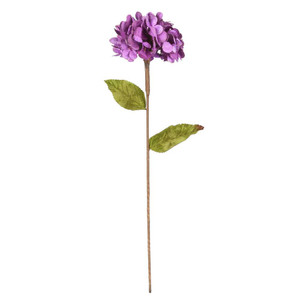 Vickerman QG212326 - 17 in. Plum Hydrangea Artificial Spray - 3 Pack