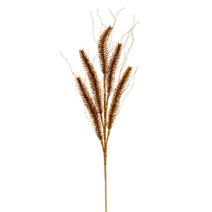 Vickerman QG224230 - 30 in. Antique Gold White Glitter Artificial Spray - 6 Pack