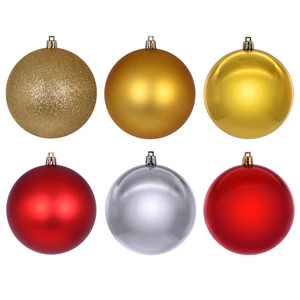Vickerman N220553 3" Gold Red Silver Ornament Asst 24/box