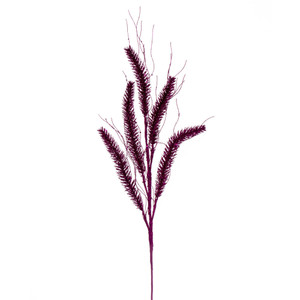 Vickerman QG224270 - 30 in. Fuchsia Wheat Glitter Artificial Spray - 6 Pack