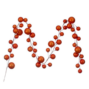 Vickerman N222818 - 10 ft Burnished Orange Ornament Garland - Unlit