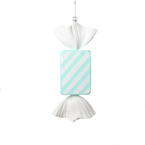 Vickerman MT228144 18.5" Seafoam Rectangle Stripe Candy