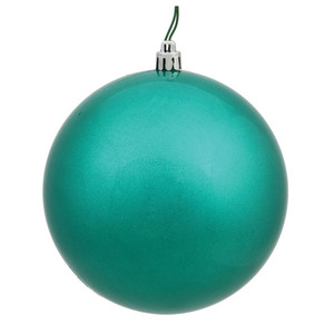 Vickerman N591544DCV - 6 inch Seafoam Candy Ball Outdoor Christmas Ornament - 4 Pack