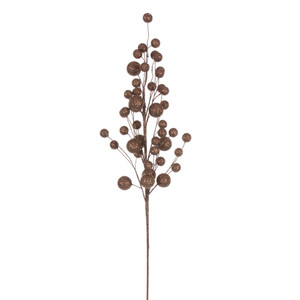 Vickerman QG226776 27" Mocha Multi Ball Glitter Spray 4/Bg 